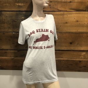 BBQ Stain On My White T-shirt Tee